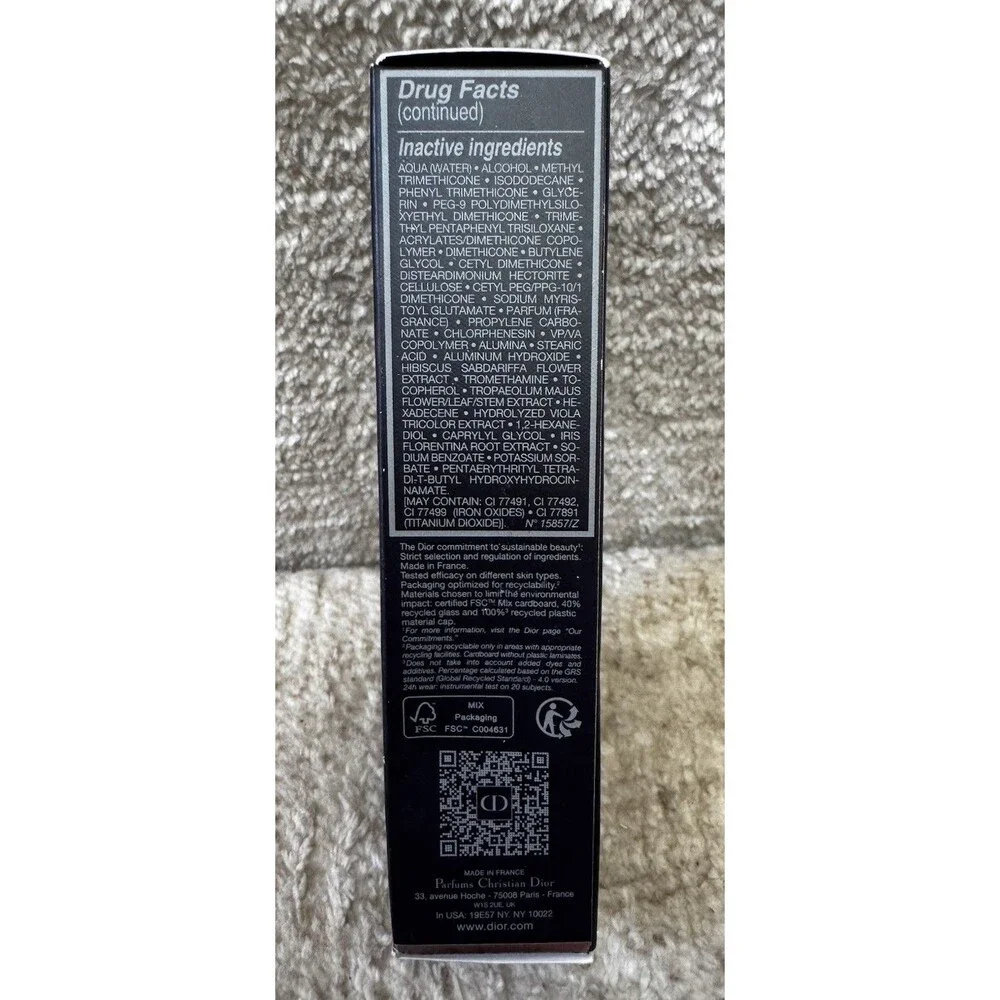 NIB Dior Forever Skin Glow 24HR Wear Foundation 3C Cool / Glow